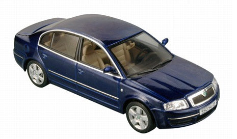SKODA SUPERB BLEU FONCE 1/43