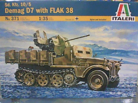 SD. KFZ. 10/5 DEMAG D7 AVEC  FLAK 38 1/35