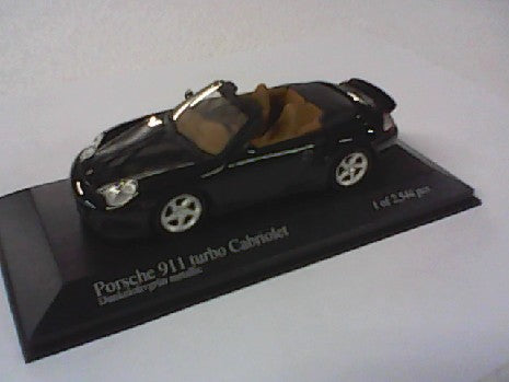 PORSCHE 911 TURBO CABRIOLET 2003 VERTE METAL 1/13