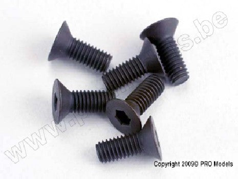 Screws, 3x8mm countersunk machine (6) (hex drive)