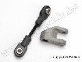 Servo horn, steering/ linkage, steering (3x30 threaded rod)/ rod