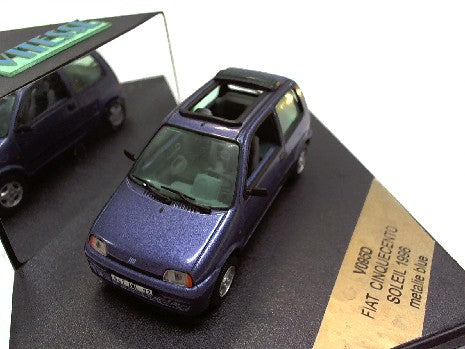 FIAT CINQUECENTO SOLEI 1996 BLEU METAL