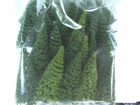 25 Sapins Miniatures 6-10cm HO - Décor Végétation pour Trains