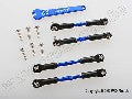 Turnbuckles, aluminum (blue-anodized), camber links, front, 39mm