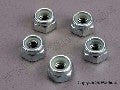 Nuts, 6mm nylon locking (wheel nuts 1/6 and 1/5 scale) (5)