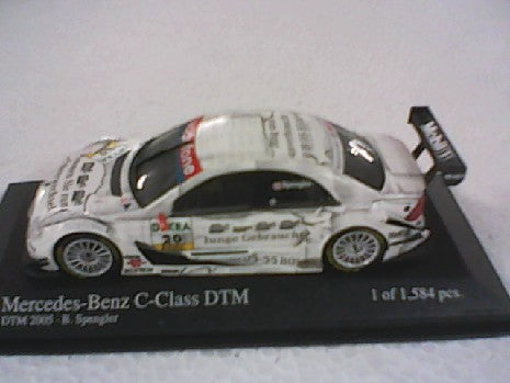 Miniature MERC C Spengler 1/43 par Minichamps - Détails Précis et Finition Haut de Gamme