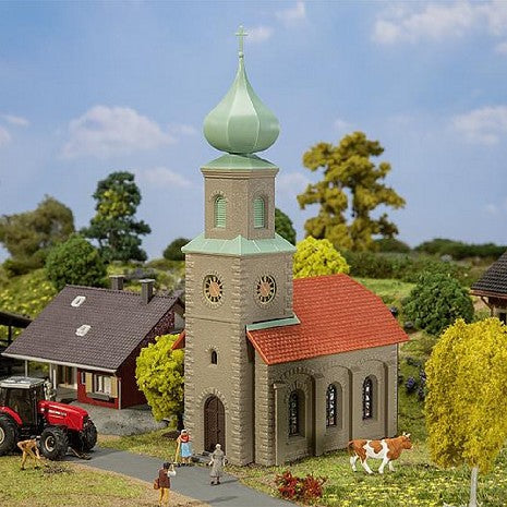 Église de Village Faller HO pour Modélisme Ferroviaire