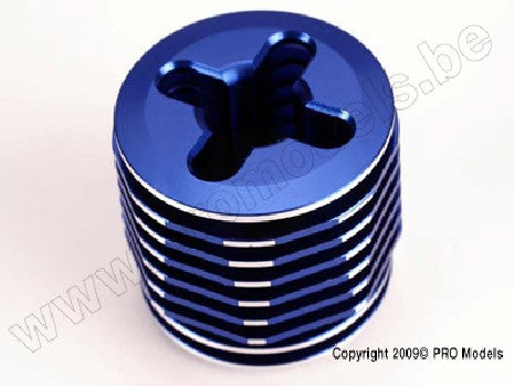 Cooling head, pro (mach. alum.) (blue-anodized)