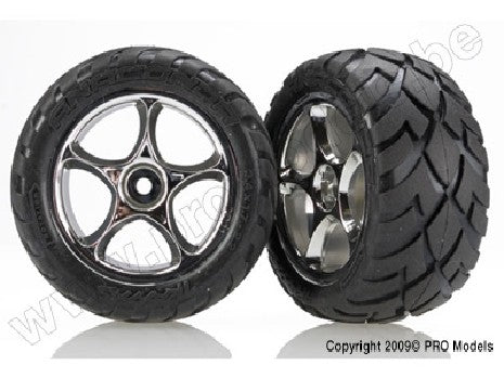 Tires & wheels, assembled (Tracer 2.2" chrome wheels, Anaconda 2