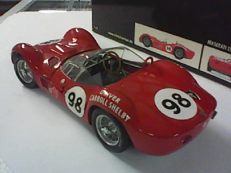 MASERATI TIPO 61 1960 CARROLL SHELBY 1/18 - Miniature de Collection