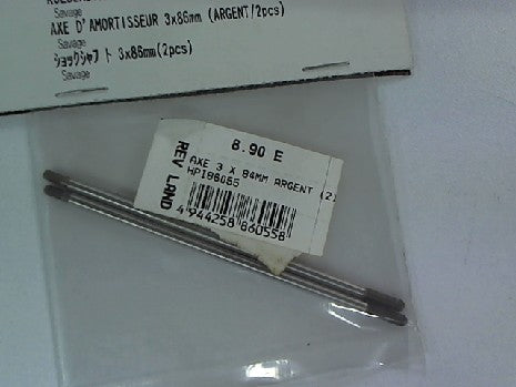 Axe 3 X 84MM Argent pour Modélisme HPI