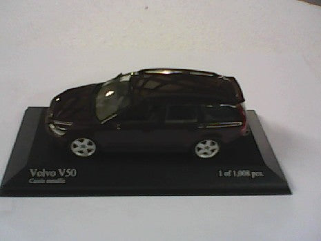 VOLVO V50 2003 ROUGE BORDEAU 1/43
