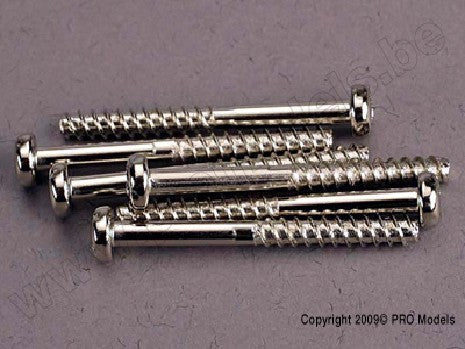 Screws, 3x30mm roundhead self-tapping (6)