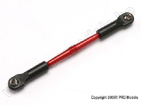 Turnbuckle, aluminum (red-anodized), front toe link, 61mm (1) (a