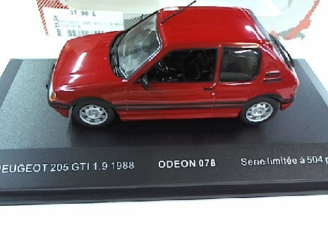 PEUGEOT 205 GTI 1.9 ROUGE 1/43