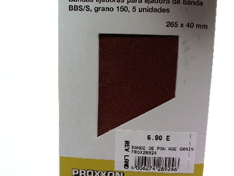 Bande de Ponçage Grain 120 - Lot de 5 Pièces pour Outillage Proxxon