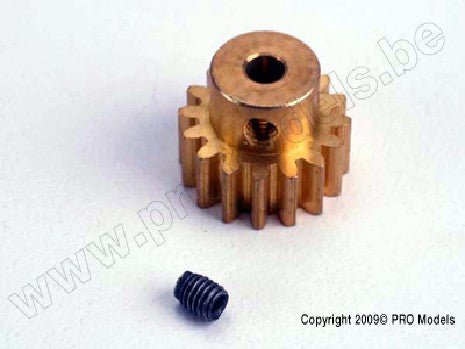 Gear, 16-T pinion (32-p)/ set screw (Brass)