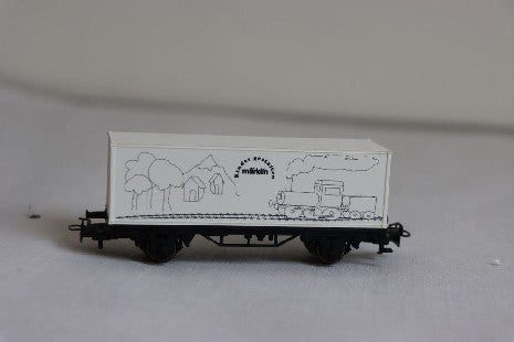 Wagon Container à Colorier HO MÄRKLIN 94385 - Idéal pour les Passionnés de Trains Miniatures