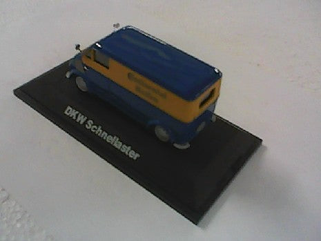 DKW SCHNELLASTER CONTINENTAL BLEUE ET JAUNE 1/43