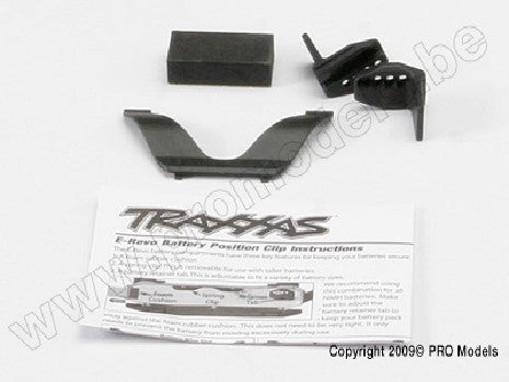 Retainer clip, battery (1)/ front clip (1) /rear clip (1)/ foam