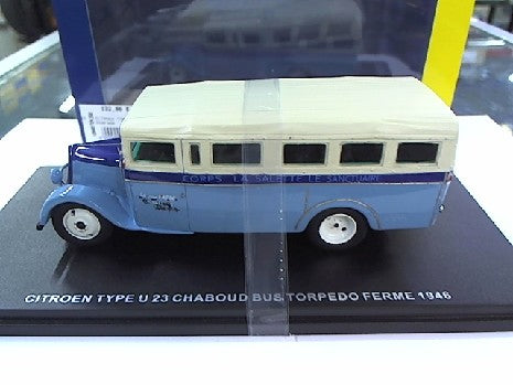 CITROEN TYPE U 23 CHABOUD BUS TORPEDO FERME 1946 1/43