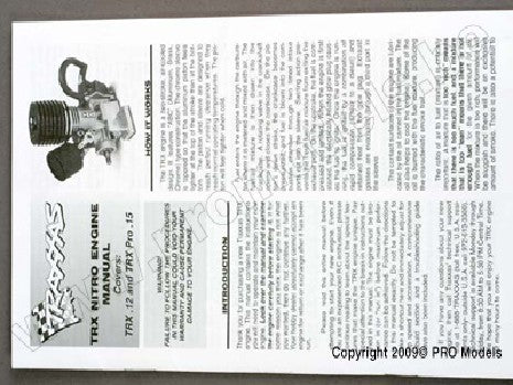 Engine manual, TRX