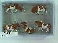 Vaches miniatures 1/87 HO - Pack de figurines réalistes