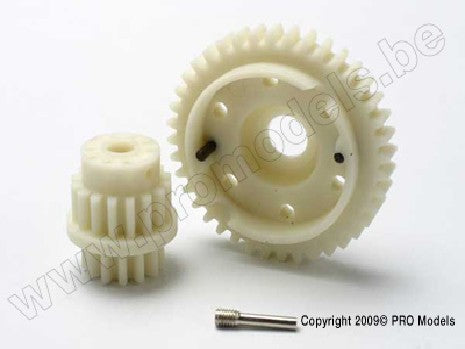 Gear set, 2-speed close ratio (2nd speed gear 40T, 13T-16T input