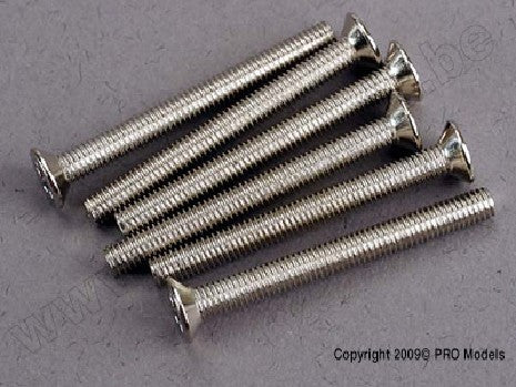 Screws, 3x30mm countersunk machine (6)