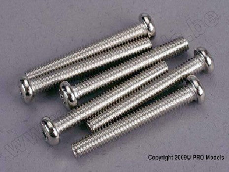 Screws, 4x30mm roundhead machine (6)