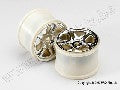 Wheels, SS (split spoke) 3.8" (chrome) (2) (use with 17mm spline