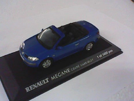 RENAULT MEGANE COUPE CABRIOLET BLEU SERIE LIMITE 1000PCS 1/43