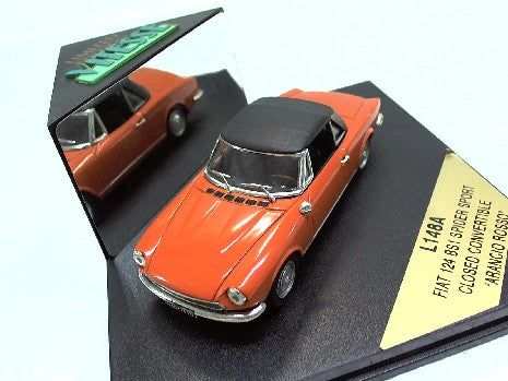 FIAT 124 BS1 SPIY. SPORT FERME CONV.ORANGE 1/43