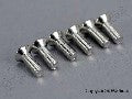 Screws, 2.6x8mm countersunk machine (6)