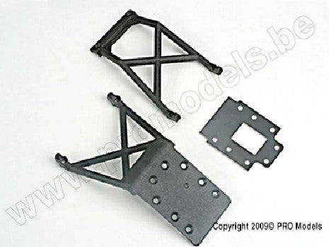 Skid plates (f&r)/ fiberglass transmission spacer plate