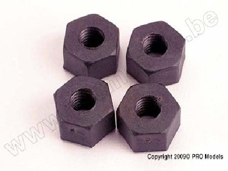 5mm nylon wheel nuts (4)