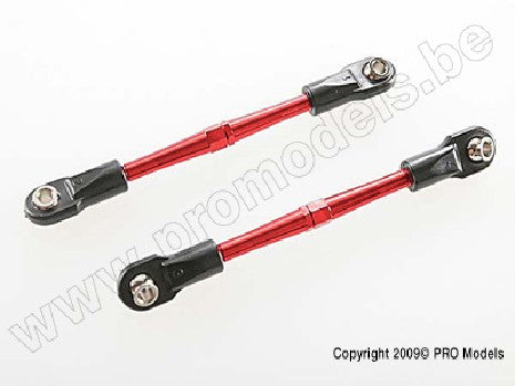 Turnbuckles, aluminum (red-anodized), toe links, 59mm (2) (assem