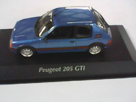 PEUGEOT 205 GTI BLEU 1990 1/43