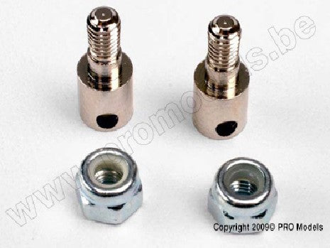 Rod guides (2)/ 3mm nylon locknuts (2)
