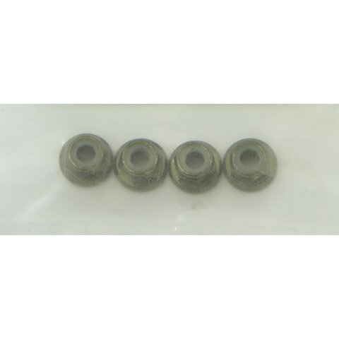 Ecrou avec bord X3 M4 brunes 4pcs