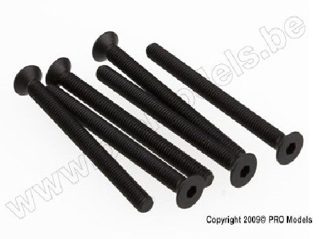 Screws, 3x36mm countersunk machine (hex drive) (6)
