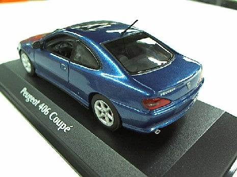 PEUGEOT 406 COUP╔ 1997 BLEU METAL 1/43