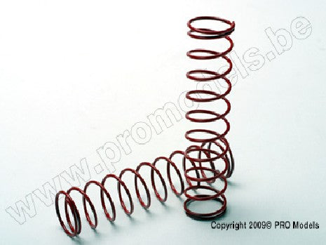 Springs, red (for Ultra Shocks only) (2.5 rate) (f/r) (2)