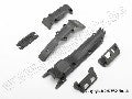 Skidplate set, front (1)/ rear (1)/ transmission (1)/ steering s