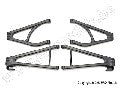 Suspension arm set, adjustable wheelbase (lengthens wheelbase 10