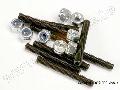 Set (grub) screws, 3x25mm (8)/ 3mm nylon locknuts (8)