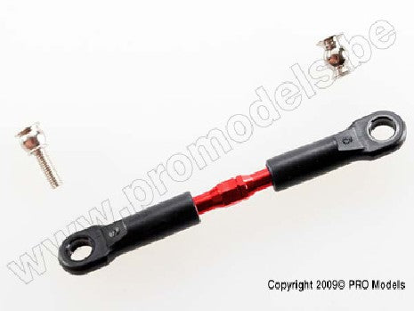 Turnbuckle, aluminum (red-anodized), camber link, front, 39mm (1