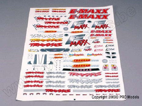 Decal sheet, E-Maxx