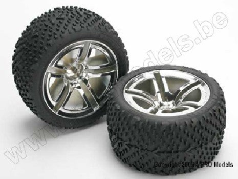 Tires & wheels, assembled, glued (Jato Twin-Spoke wheels, Victor