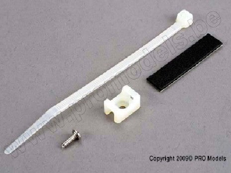 Attachment bracket, plug/ foam tape/tie wrap/ 3x10mm wst screw (